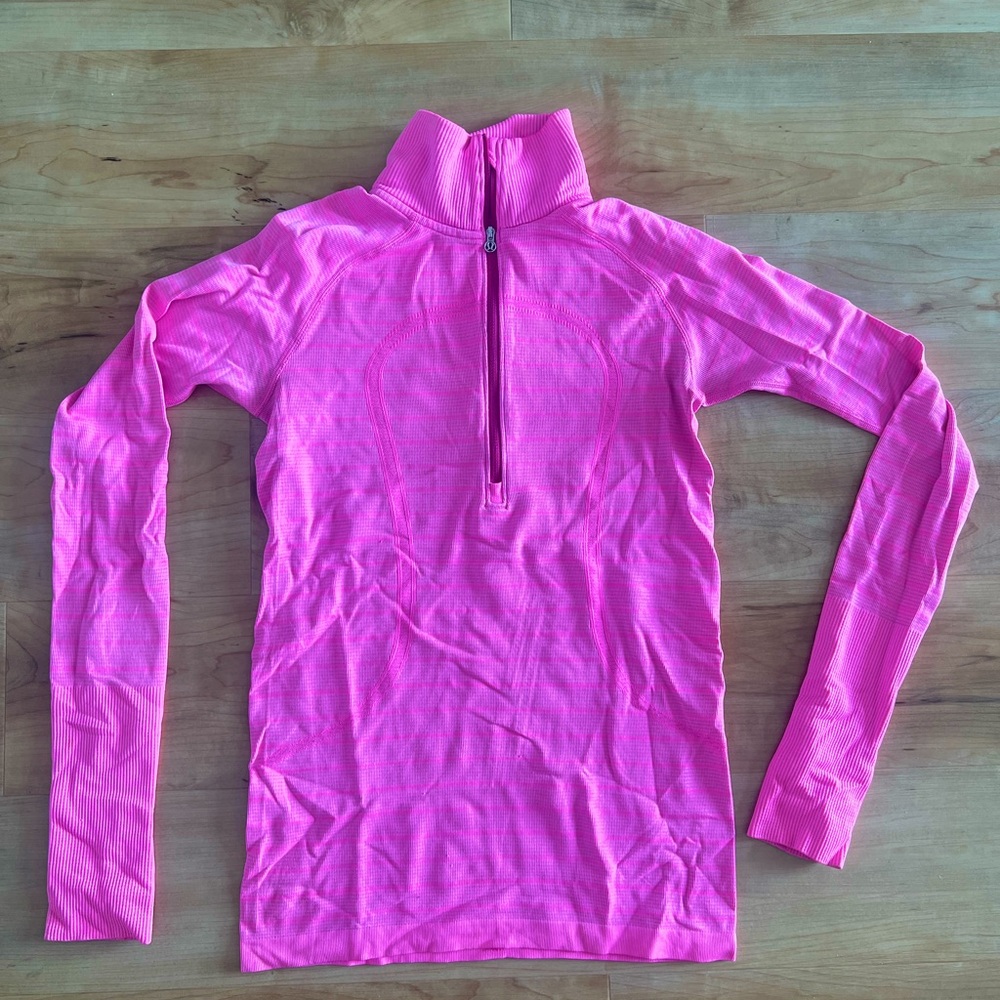 Lululemon Pink Quarter Zip size 2